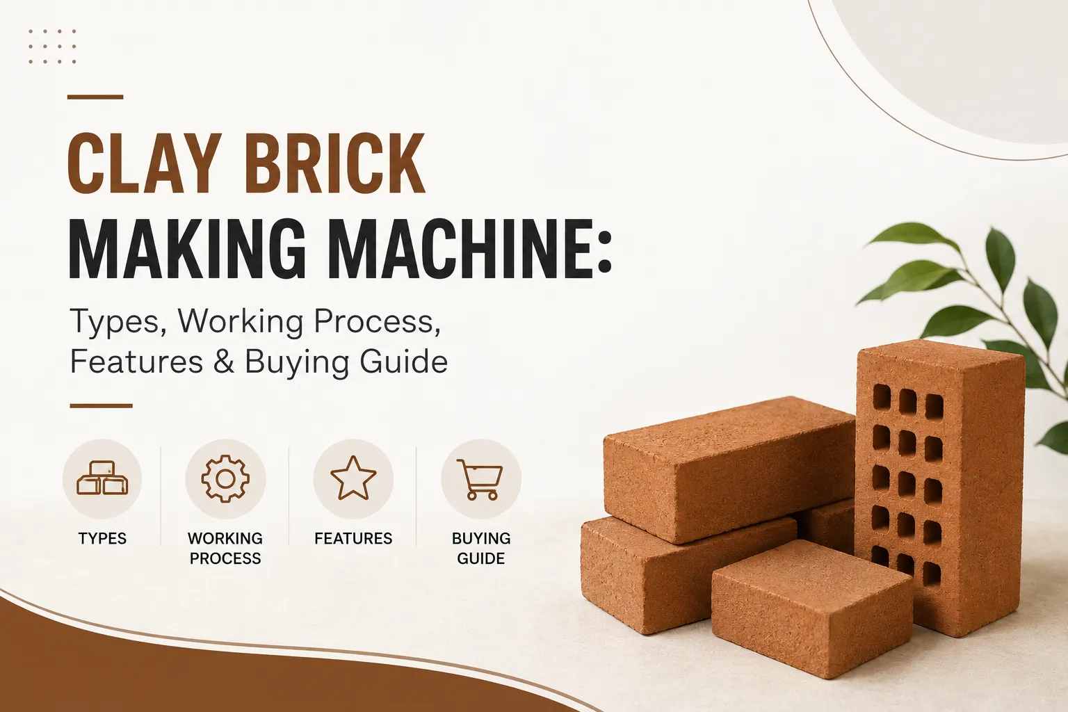 Clay Brick Making Machine Types, Working Process, Features & Buying Guide